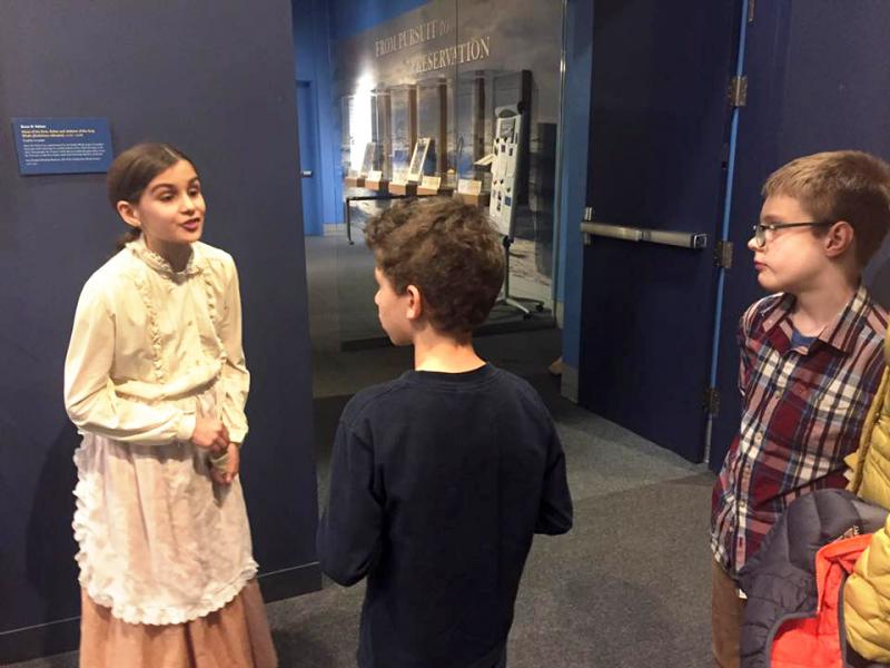 Chloe Bean takes on a British accent for her role as Ann Pates, a Loyalist who posed as a pedaler to collect intel on the American army. BY ANGIE HILSMAN